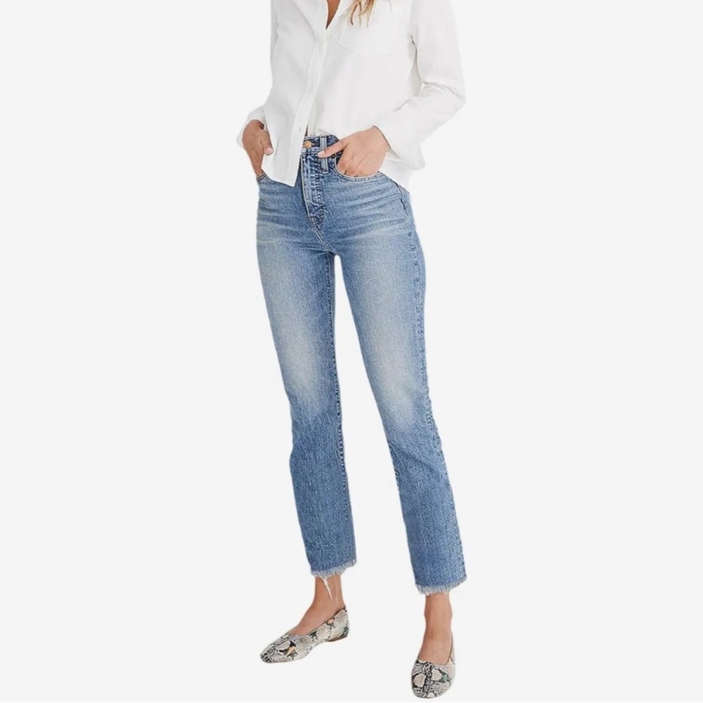 Madewell Blue Straight Leg Jeans